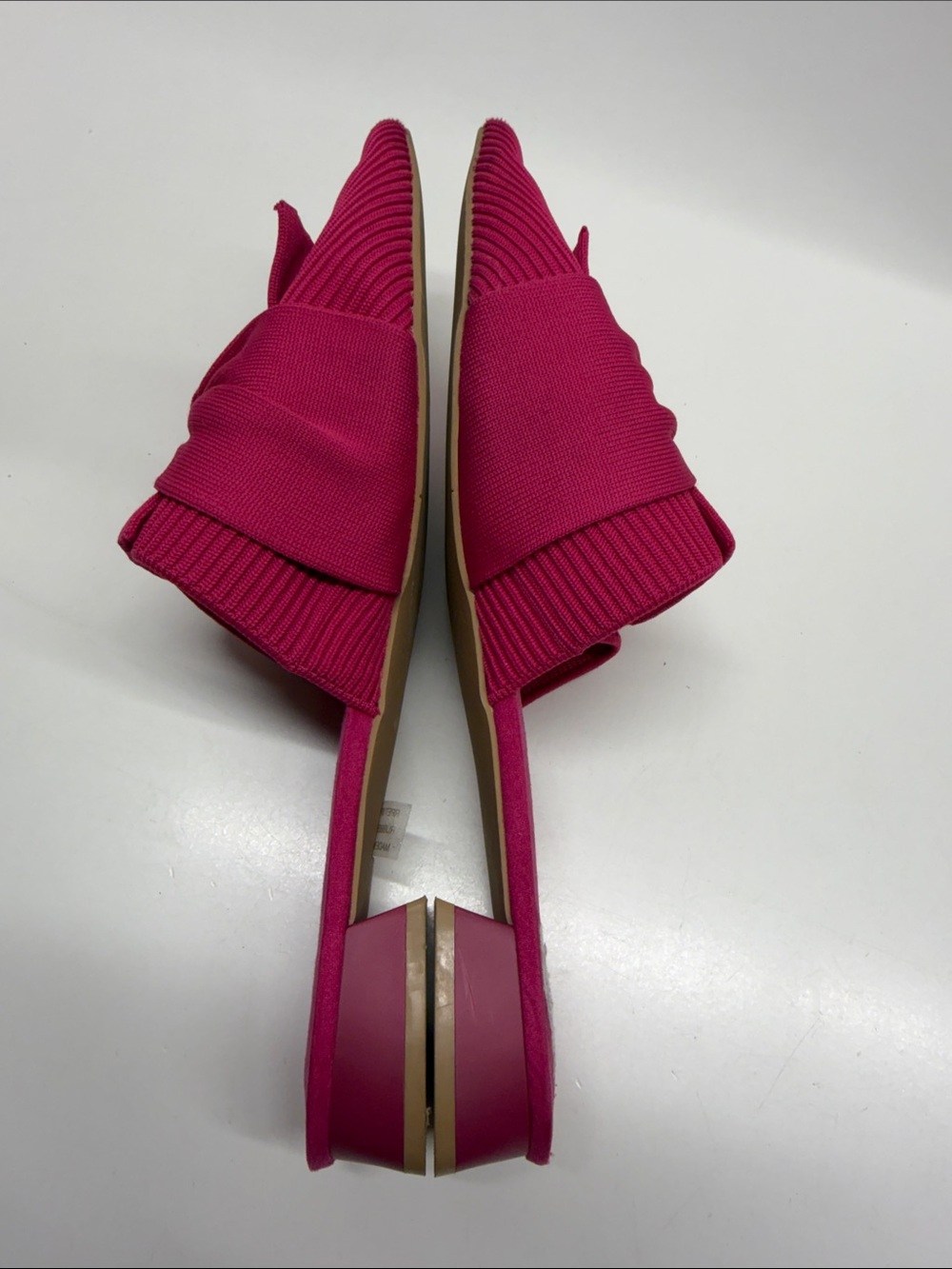Vivaia Yaffa Pro Pointed Toe Knot Sandals Mules Slip On Kitten Heels Pink 10.5 - Picture 6 of 9